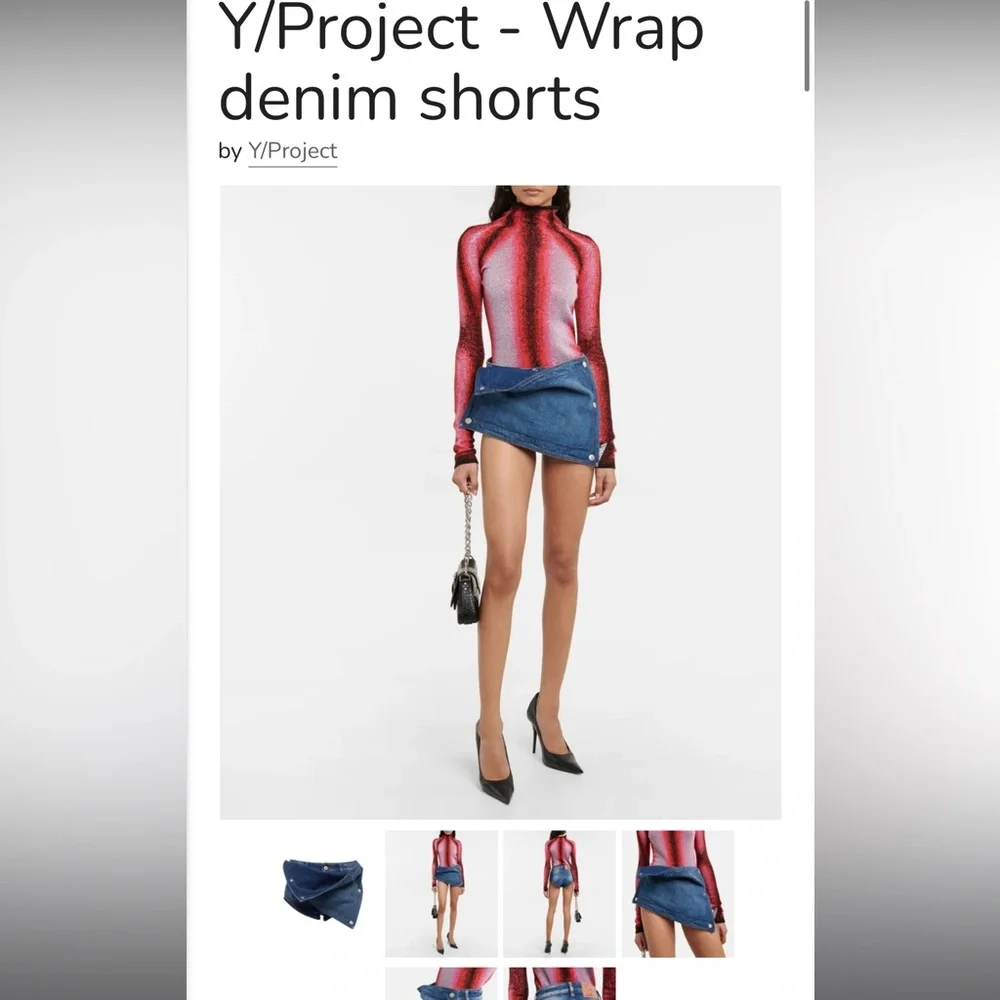 Y /PROJECT denim shorts - Picture 5 of 6